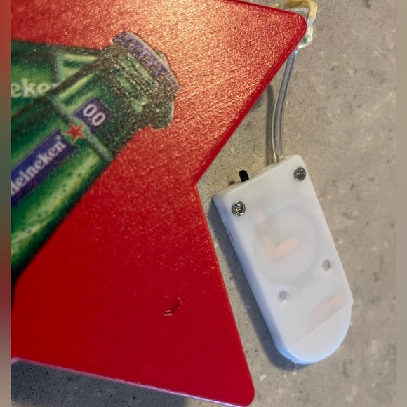 Set of 3 Heineken beer double-sided illuminating star Christmas ornaments - Picture 15 of 15